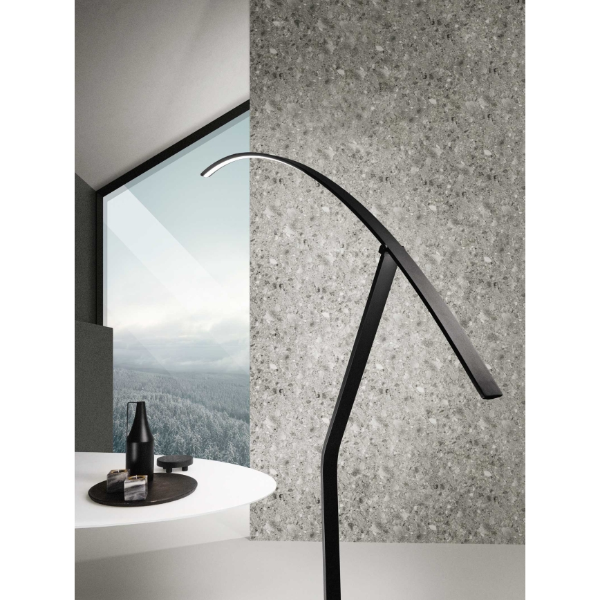 Ondaluce - Dimmbar LED-golvlampa FOLAGA LED/30W/230V 190 cm svart