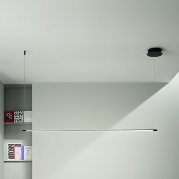 Ondaluce - Dimmbar LED-pendellampa på kabel GENIUS LED/28W/230V, svart