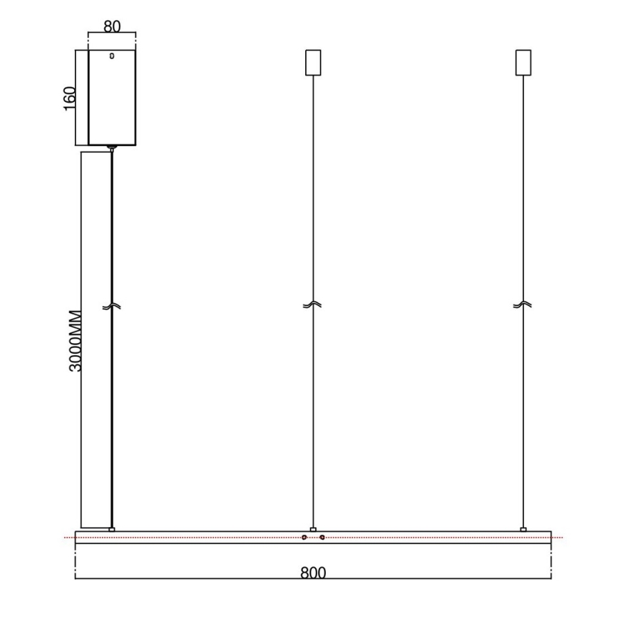 Ondaluce - Dimmbar LED-pendellampa på kabel SOEL LED/38W/230V Ø 80 cm guldig