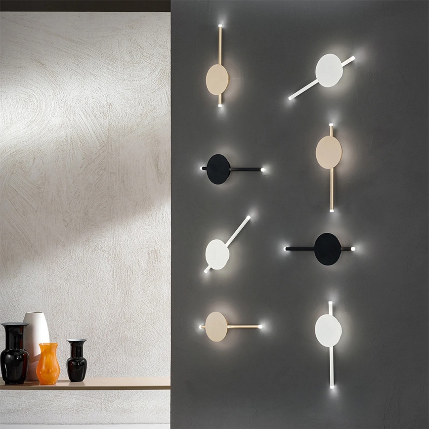 Ondaluce - Dimmbar LED-vägglampa JAMES LED/16W/230V, guld