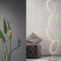 Ondaluce - dimmerbar LED-golvlampa RICE LED/38W/230V 166 cm guld