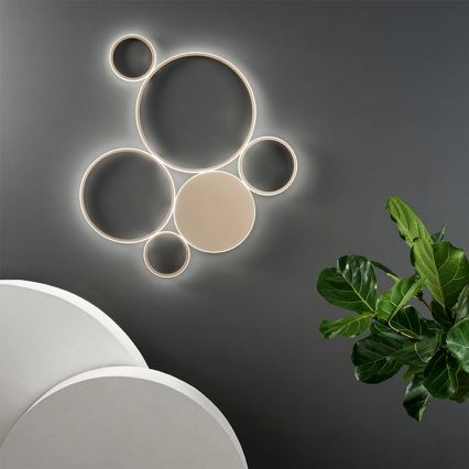 Ondaluce - Dimmerbar LED-takarmatur POIS LED/68W/230V guld