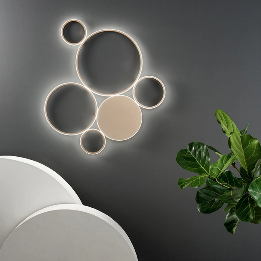 Ondaluce - Dimmerbar LED-takarmatur POIS LED/68W/230V guld