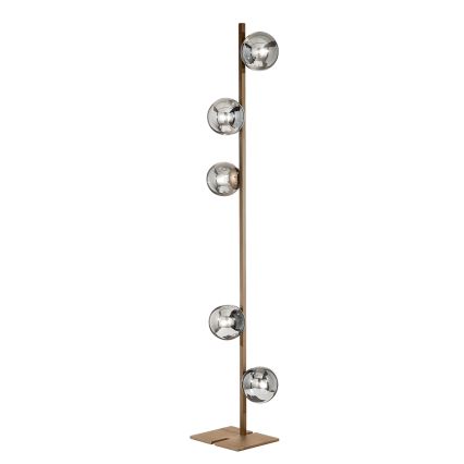 Ondaluce - Golvlampa MONILE 5xE14/10W/230V 170 cm guld/vit
