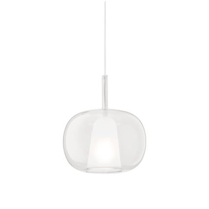Ondaluce - Hänglampa på kabel THELMA 1xE27/15W/230V Ø 25 cm guld/klart glas