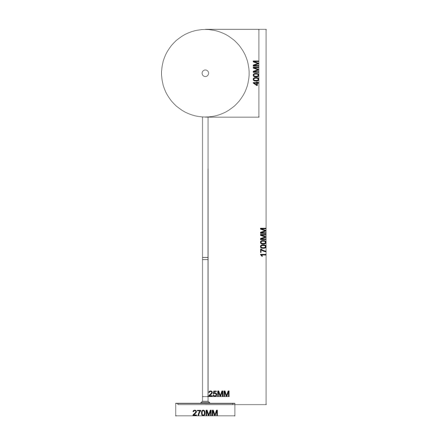 Ondaluce - LED-dimmbar golvlampa JOKEY LED/15W/230V 170 cm guld/rökbeige