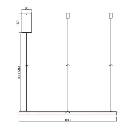 Ondaluce - Dimmbar LED-pendel med kabel SOEL LED/38W/230V 3000/4000K Ø 80 cm vit