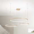 Ondaluce - LED dimbar pendel på vajer SOEL LED/28W/230V + LED/38W + LED/47W Ø 100/80/60 cm guldfärgad