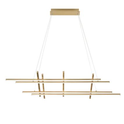 Ondaluce - LED-dimbar pendellampa på vajer MOVIDA LED/114W/230V guldfärgad