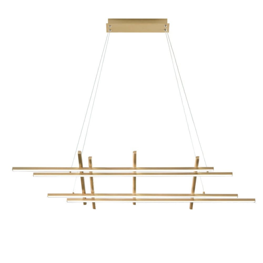 Ondaluce - LED-dimbar pendellampa på vajer MOVIDA LED/114W/230V guldfärgad