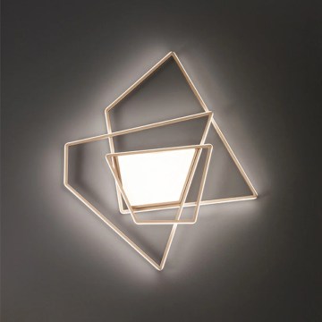 Ondaluce - LED dimbar takarmatur GALAXY LED/90W/230V 71x84 cm guld