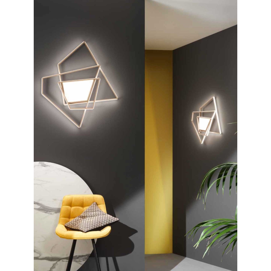 Ondaluce - LED dimbar takarmatur GALAXY LED/90W/230V 71x84 cm guld