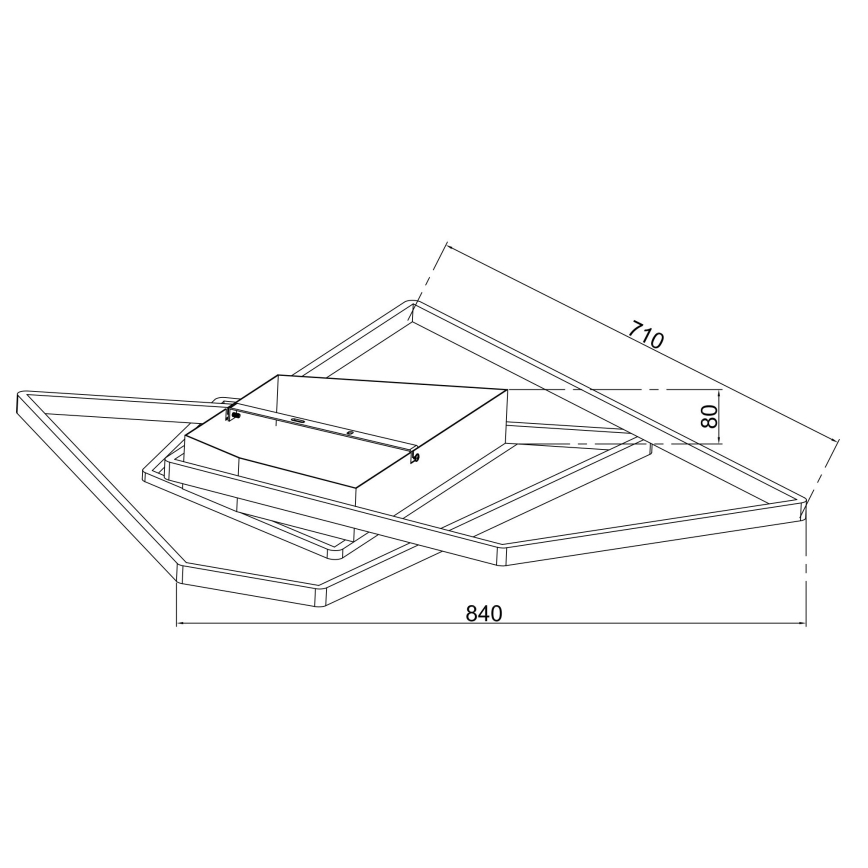 Ondaluce - LED dimbar takarmatur GALAXY LED/90W/230V 71x84 cm guld