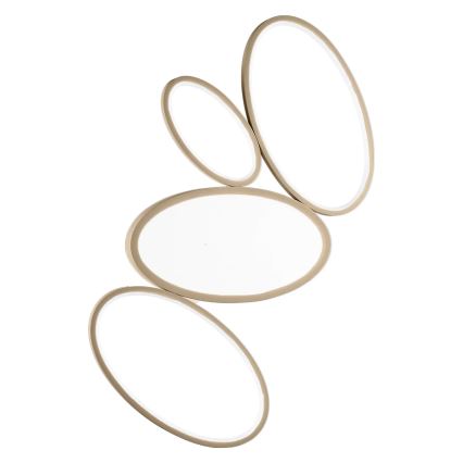 Ondaluce - LED-dimbar taklampa RICE LED/34W/230V 45x80 cm guldfärgad