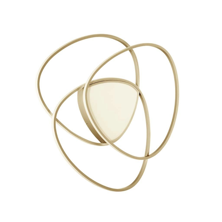 Ondaluce - LED-dimbar taklampa ROSE LED/70W/230V 63x67 cm guldig