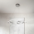 Ondaluce - LED-dimmbar pendellampa på vajer POIS LED/60W/230V silver