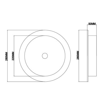 Ondaluce - LED vägglampa JOKEY LED/10W/230V guld/klart glas