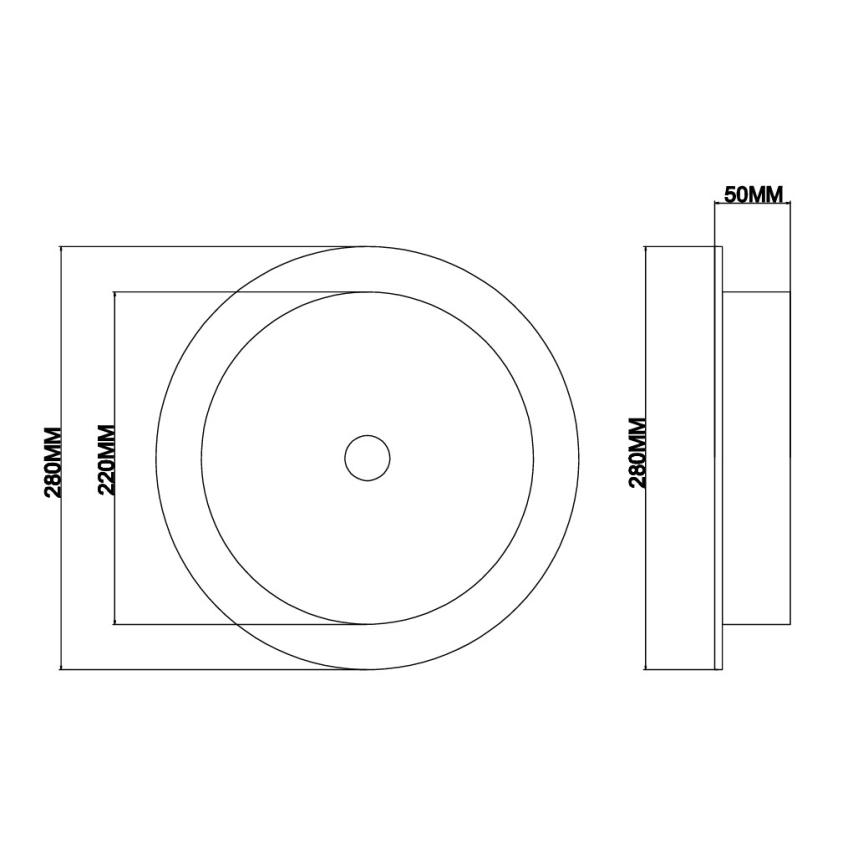 Ondaluce - LED vägglampa JOKEY LED/10W/230V guld/klart glas
