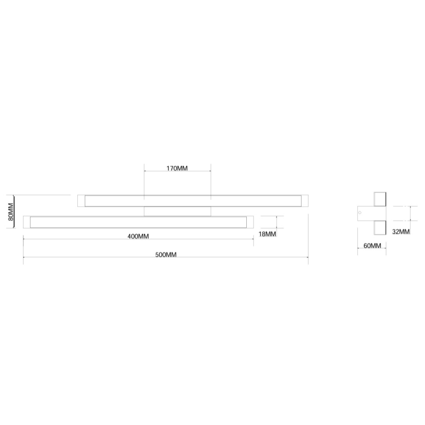 Ondaluce - MOVIDA dimbar LED-vägglampa 16W/230V guldig