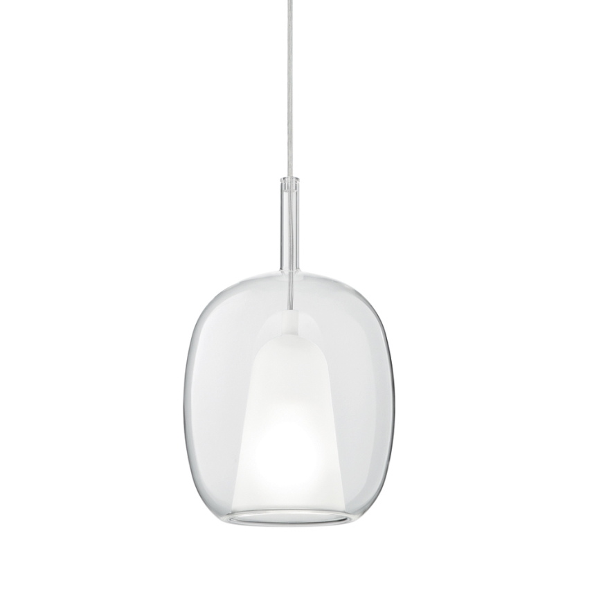 Ondaluce - Takpendel THELMA 1xE27/15W/230V Ø 19,5 cm guld/klar