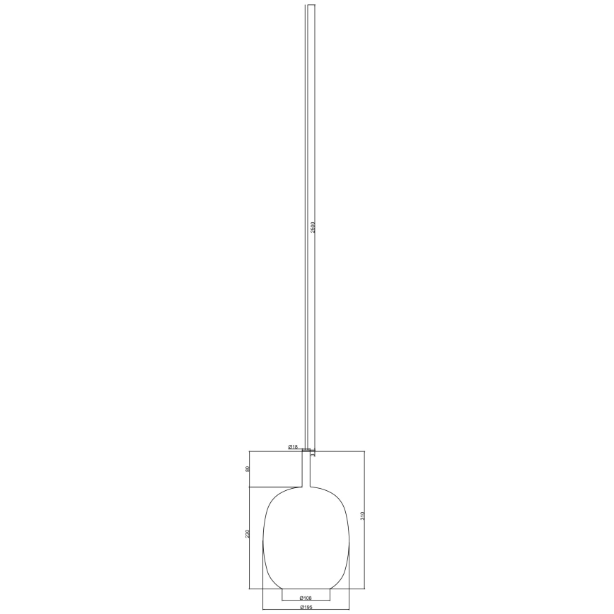 Ondaluce - THELMA pendel med sladd 1xE27/15W/230V Ø 19,5 cm guld/rökbeige