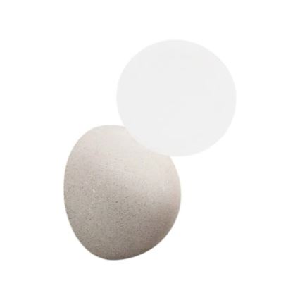 Ondaluce - Väggarmatur ROCK 1xG9/7W/230V betong/vit