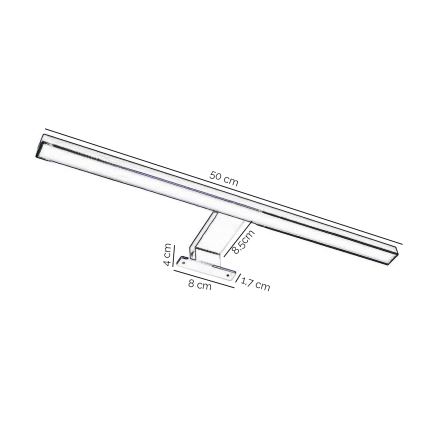 ONLI - Badrumsspegel med LED-belysning NEMO LED/5,5W/230V 4000K 50 cm IP44 matt krom