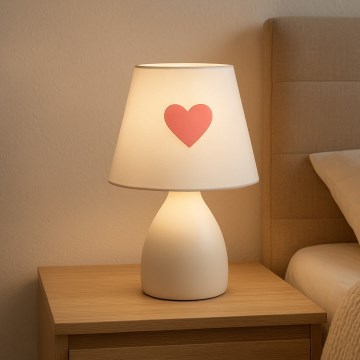 ONLI - Barnlampa TITTA 1xE14/6W/230V 20 cm vit