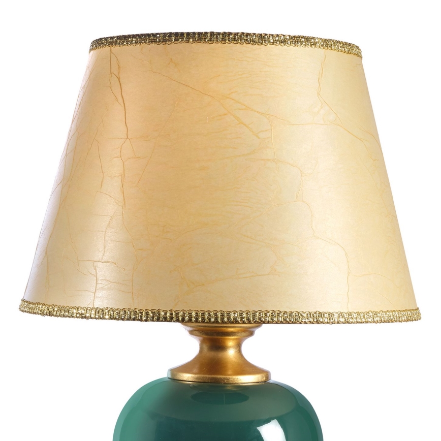 ONLI - Bordslampa AMADEUS 1xE27/15W/230V 72 cm grön/guld