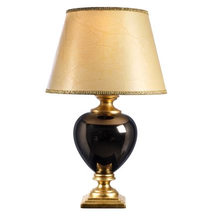 ONLI - Bordslampa AMADEUS 1xE27/15W/230V 72 cm svart/guld