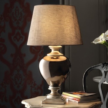 ONLI - Bordslampa AMADEUS 1xE27/15W/230V grå