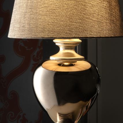 ONLI - Bordslampa AMADEUS 1xE27/15W/230V grå