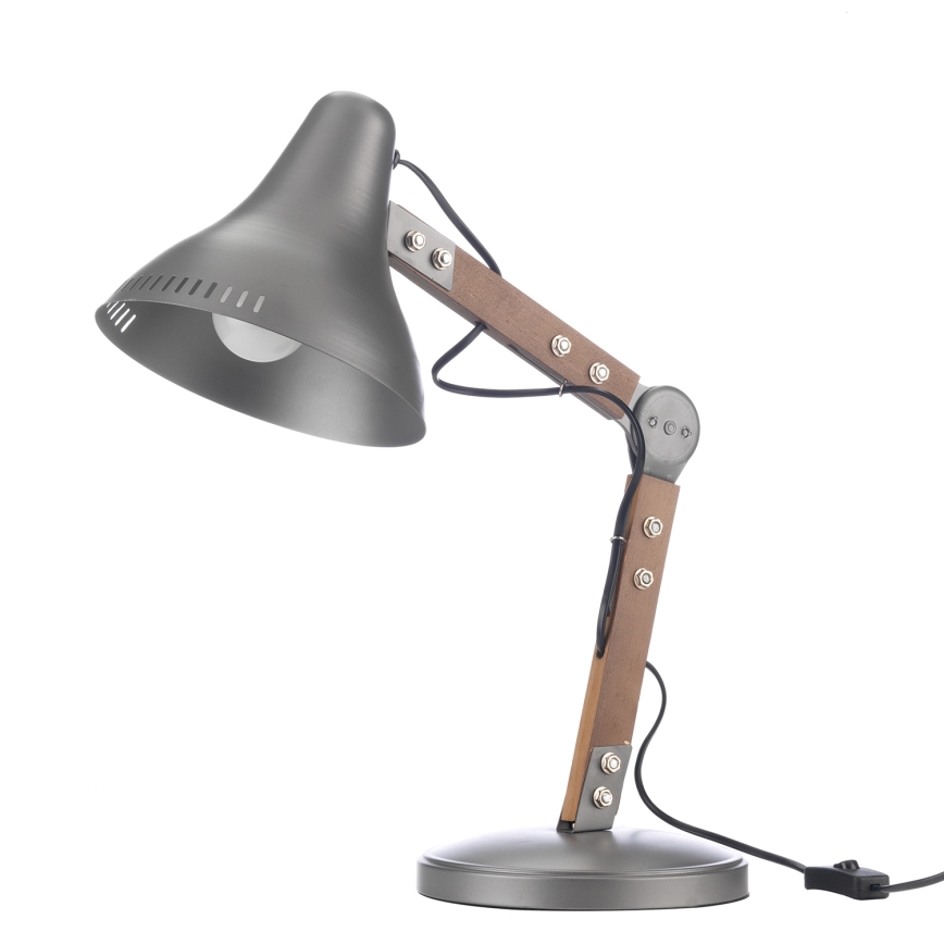 ONLI - Bordslampa ARCHITETTO 1xE27/22W/230V 62 cm grå/brun