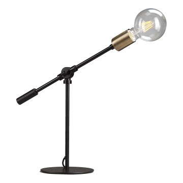 ONLI - Bordslampa ASTE 1xE27/15W/230V 45 cm svart/guld