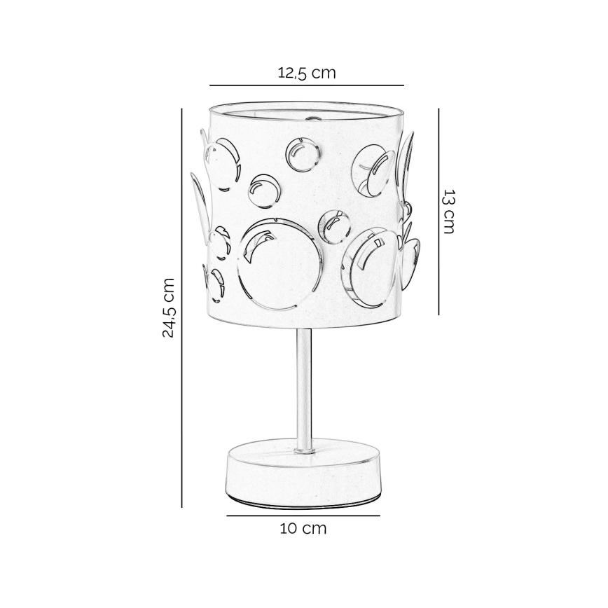 ONLI - Bordslampa BOLLICINE 1xE14/6W/230V 22 cm vit