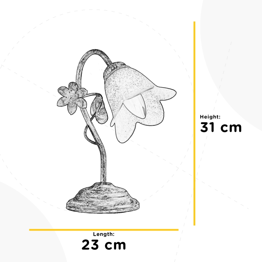 ONLI - Bordslampa BOTTON DORO 1xE14/6W/230V