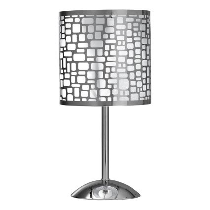 ONLI - Bordslampa BRUCE 1xE27/15W/230V 40 cm matt krom