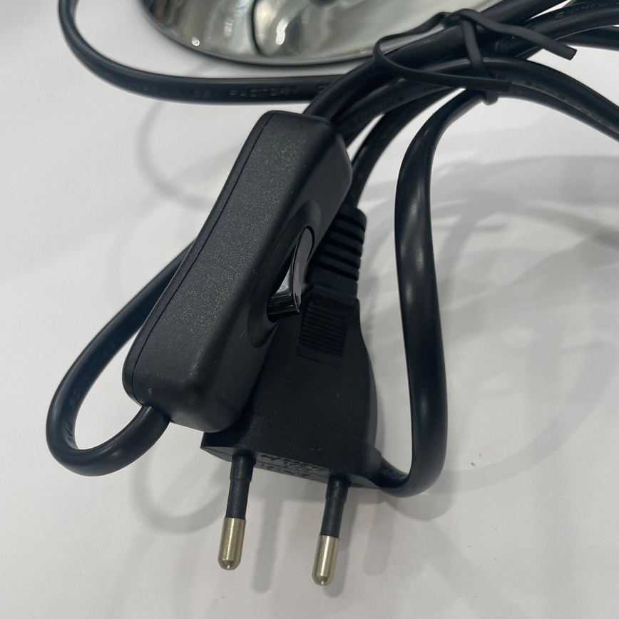 ONLI - Bordslampa BRUCE 1xE27/15W/230V 40 cm matt krom