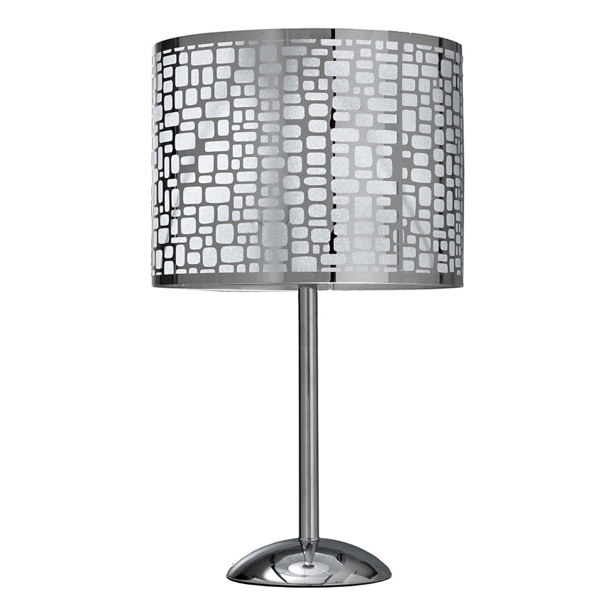 ONLI - Bordslampa BRUCE 1xE27/15W/230V 52 cm matt krom