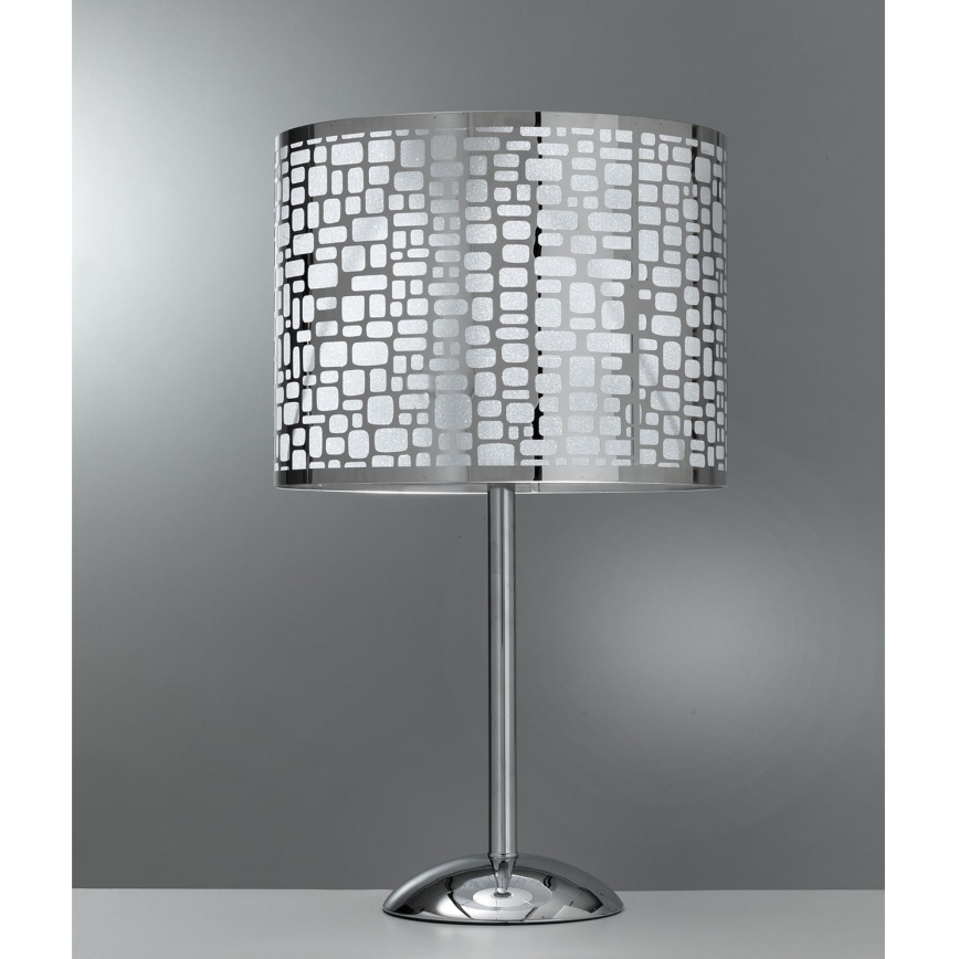 ONLI - Bordslampa BRUCE 1xE27/15W/230V 52 cm matt krom