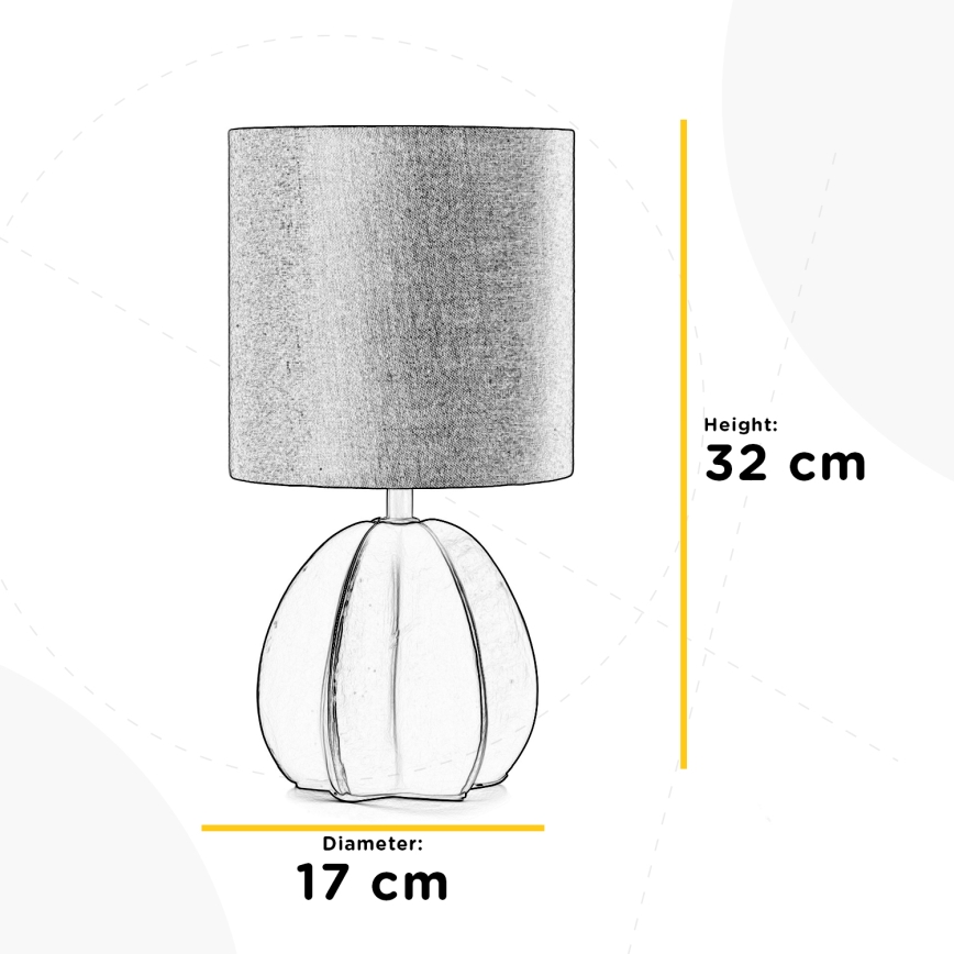 ONLI - Bordslampa CARAMBOLA 1xE14/6W/230V beige/brun