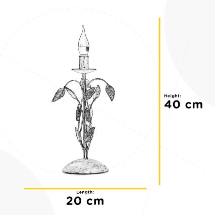 ONLI - Bordslampa COLLANA 1xE14/6W/230V 40 cm brons