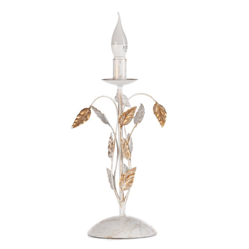 ONLI - Bordslampa COLLANA 1xE14/6W/230V 40 cm vit