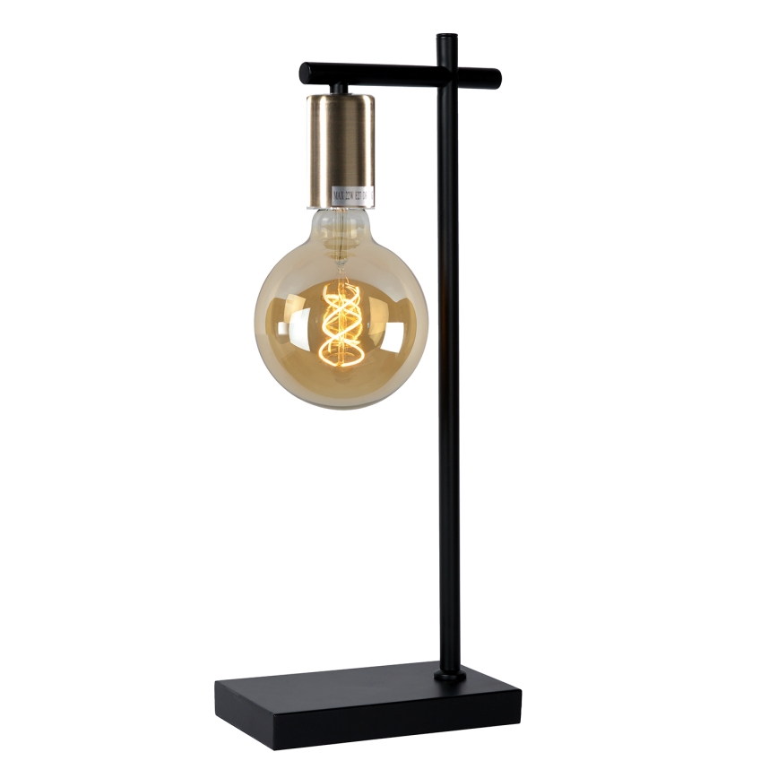 ONLI - Bordslampa CROSS 1xE27/22W/230V svart/mässing