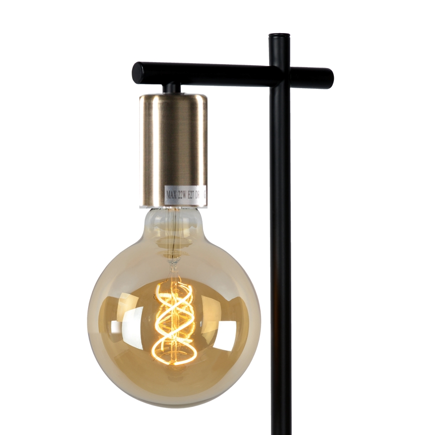 ONLI - Bordslampa CROSS 1xE27/22W/230V svart/mässing