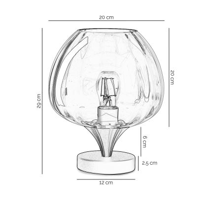 ONLI - Bordslampa ELIDE 1xE27/15W/230V svart/koppar