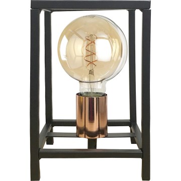 ONLI - Bordslampa FLOKI 1xE27/15W/230V 20 cm svart/koppar