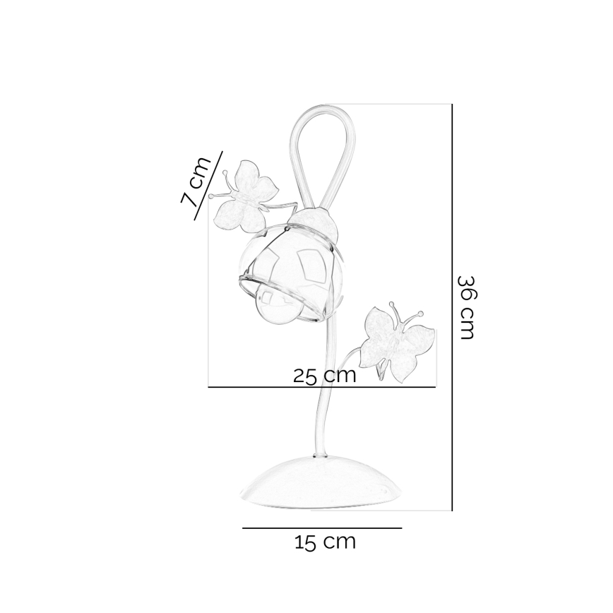 ONLI - Bordslampa för barn BUTTERFLY 1xE14/6W/230V