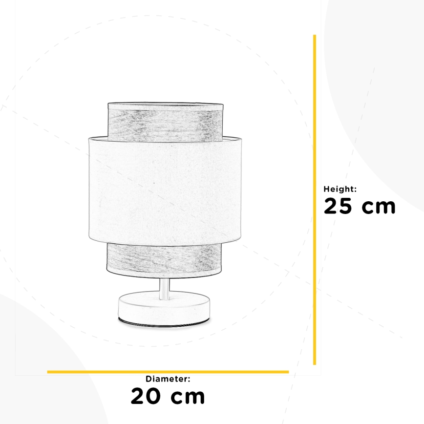 ONLI - Bordslampa LICIA 1xE27/22W/230V