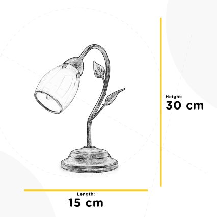 ONLI - Bordslampa LILIANA 1xE14/6W/230V 30 cm